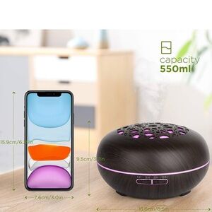 550ML Essential Oil Aroma Diffusers Humidifier Cool Mist Remote Auto-off NIB
